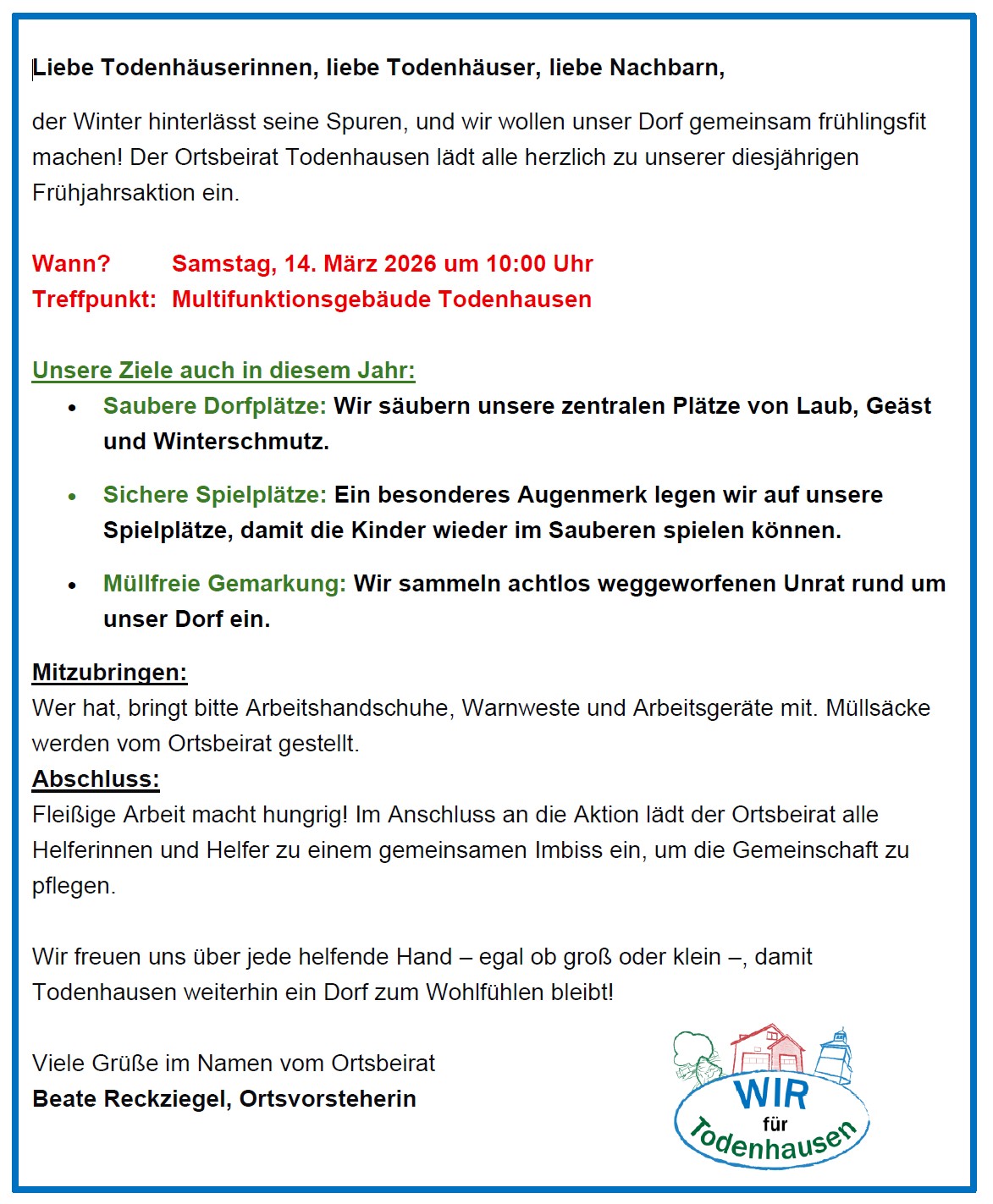 Fruehjahrsaktion 2026